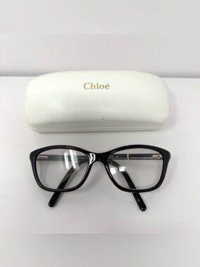 Chloe CE2639 Modern Cat Eye Black Eye Glasses / Sunglasses Frames Only NO Lenses